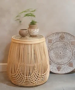Bijzettafeltje van bamboe 40 cm