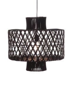 Rattan - Hanglamp Candy black