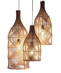 Rattan - Hanglamp Bottle