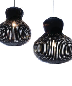 Bamboe hanglamp Labu black