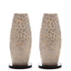 Turtle white - Tafellampje ovaal set 2